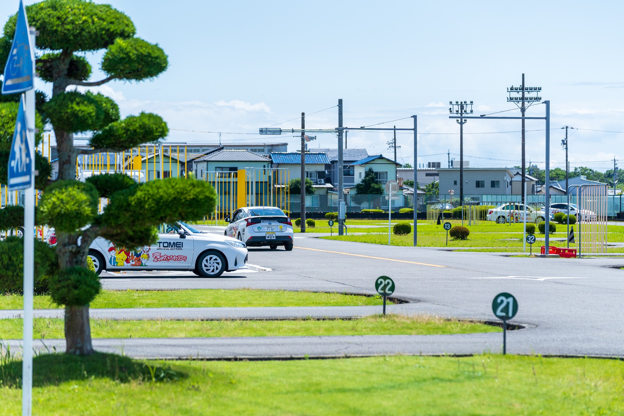 広くて走りやすい教習コース